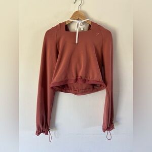 Gymshark x Whitney Simmons Moab Mountain Brick Long Sleeve Cropped Hoodie Small